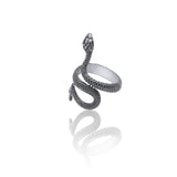 Fashion Retro Exaggerated Spirit Snake Ring Personality Punk Wind Snake-Shaped Nightclub Ring Student Trend Jewelry Gift