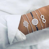 BYSPT Pure Life Hippie boho beach Surf Bracelets handmade wave charms Friendship bracelet wax string Bracelets&Bangles