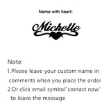 Personalized Name Necklace Stainless Steel Charm Custom Name Jewelry Any Name 11 Font Style To Choose For Girls Kids