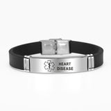 Sport Silicone Medical Alert ID Bracelets For Men Women DIABETES Serious Illness Emergency Remind Accessory Steel Jewelry