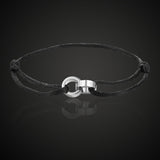 Lanruisha brand stainless steel bracelet 2 round cotton rope retractable lovely fashion jewelry popular unisex best gift