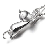 Cute Fashion Sweet Kitty Pendant animal collares Without Chain Silver Plated Necklace Tiny Cat Pendants Odd Fancy Jewelry hot