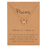 Female Elegant Star Zodiac Sign 12 Constellation Necklaces Pendants Charm Gold Chain Choker Necklaces for Women Jewelry Dropship